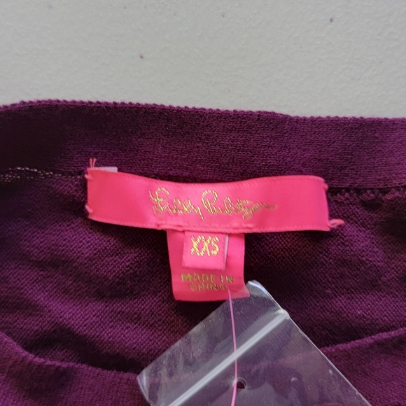 Lilly Pulitzer Glenda Sweater Vibrant Purple - Picture 5 of 7